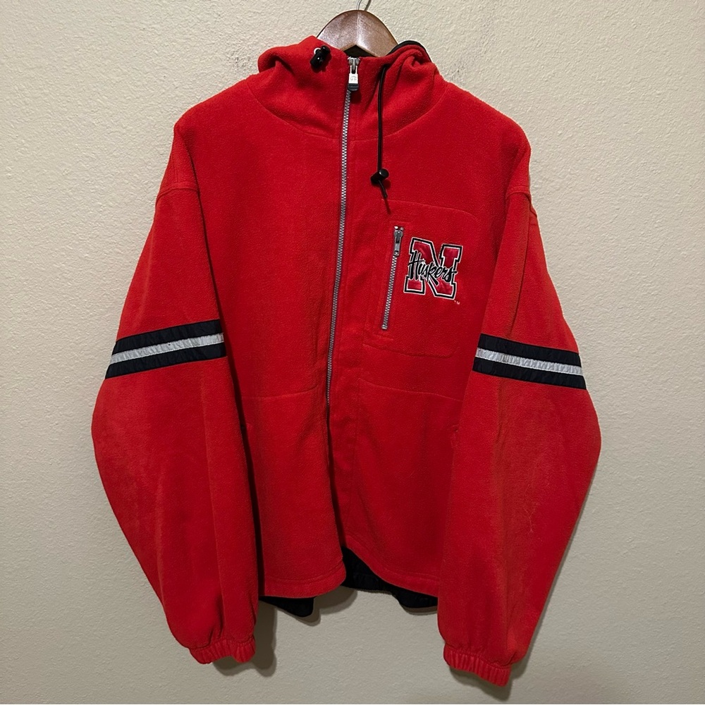 Vintage Champion Nebraska Cornhuskers Fleece Full Zip Jacket